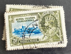 Kenya/Uganda/Tanganyika 20c 1935 KGV jubilee SG124 15 copies.