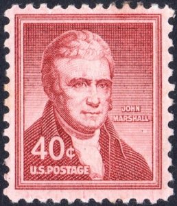 SC#1050 40¢ John Marshall (1955) MLH