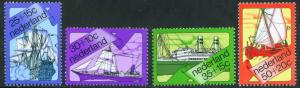 Netherlands Scott B493-496 MNH** 1973 semi-postal ship set 