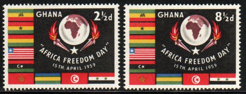 Ghana Sc #46-47 MNH