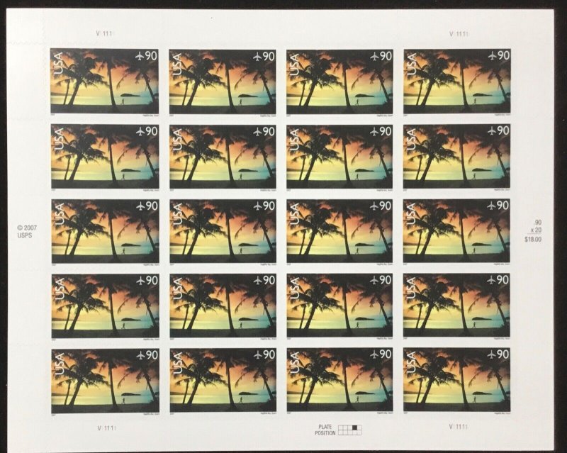 C-143   Hagatna Bay Guam    MNH 90¢  sheet of 20    FV $18.00    2007