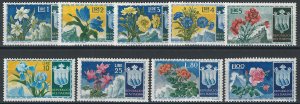 1953 San Marino Fiori 9v. MNH Sass. n. 400/408