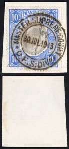 Transvaal BF97 KEVII 10/-  Blue and Black