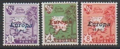 Herm Island: 1961;MNH