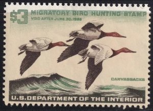 RW32 Federal Duck Stamp Fine Unsigned no Gum or Faults-EBAY LOW Example -OFFER?