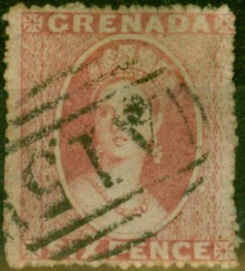 Grenada 1861 6d Rose SG3 Fine Used