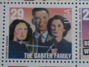 ​UNITED STATES-1993 SC#2771-4  AMERICAN MUSICIANS -MNH FULL SHEET VERY FINE