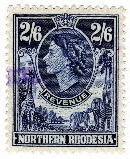 (I.B) Northern Rhodesia Revenue : Duty Stamp 2/6d