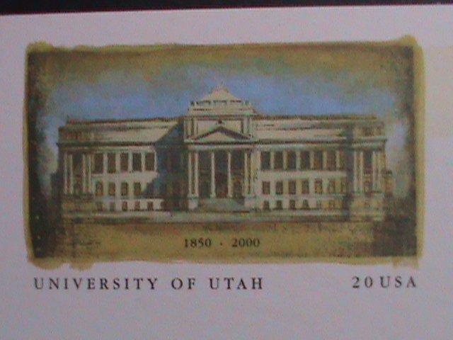 ​UNITED STATES-1999 THE UNIVERSITY OF UTAH-MNH- POST CARD-VERY FINE