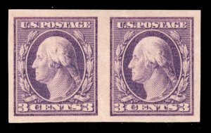 MOMEN: US STAMPS #483 IMPERF PAIR MINT OG NH XF LOT #83679*