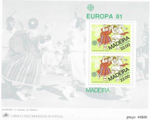 Portugal- Madeira 74a 1981 S/S  VF Mint  NH