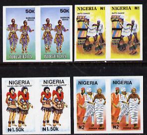 Nigeria 1992 Nigerian Dances set of 4 in unmounted mint i...