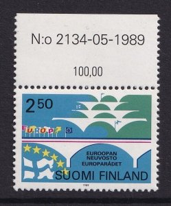 Finland    #805   MNH  1989  Council of Europe 2.50m