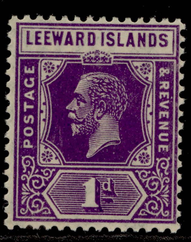 LEEWARD ISLANDS SG61, 1d bright violet, LH MINT.