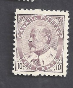 CANADA # 93i MINT NH 10c KEVII DULL LILAC SHADE BS31519