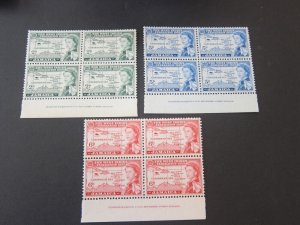 Jamaica 1958 Sc Sc 175-77 set BLK(4) MNH