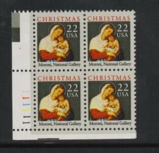 US Stamp #2367 MNH - Madonna and Child - Plate Block of 4