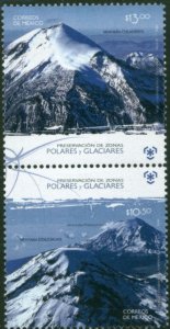 MEXICO 2626a, Preservation of Polar Regions & Glaciers. VERT PAIR..MINT, NH. VF