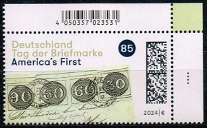 Germany 2024, Sc.# MNH, Stamp Day: America's first, Michel#3822