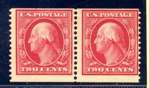 US SCOTT #388 PAIR MINT-FINE-OG-NH W/ PF CERT SCV $8,250 (4/9/24 GP)