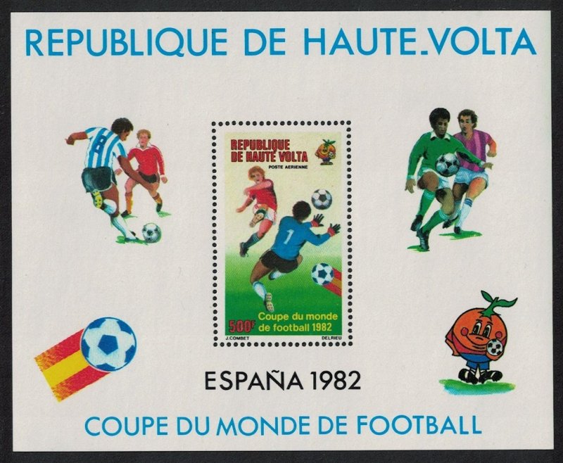Upper Volta World Cup Football Championship Spain MS 1982 MNH SG#MS638
