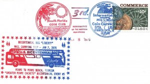 US SPECIAL EVENT CACHET COVER BICENTENNIAL BUS LIBERTY MAIL CARRYING TRIP V 1