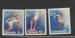 CANADA #B10-B12 1976 OLYMPIC GAMES MINT VF NH O.G