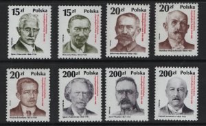 Poland  #2873-2880  MNH  1988  National leaders