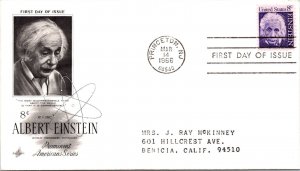 FDC 1966 SC #1285 Artcraft Cachet - Princeton, NJ - Single - J3555