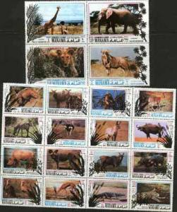 Manama 1971 Wild Life Conservation perf set of 20 unmount...