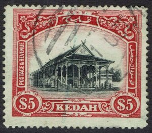 KEDAH 1921 HOUSE $5 WMK MULTI SCRIPT CA USED 