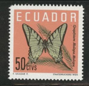 Ecuador Scott 682 MNH** buttrerfly stamp