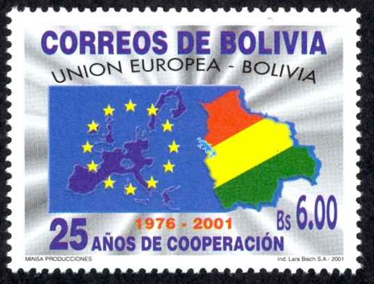 Bolivia Sc# 1138 MNH 2001 Bolivia - EU Cooperation 25th