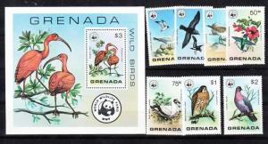 Grenada Scott 849-856 Mint NH (Catalog Value $33.40) WWF