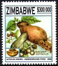 Zimbabwe - 2006 African Dishes $300000 MNH**