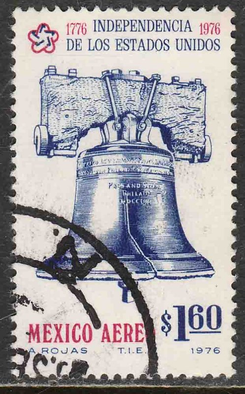 MEXICO C523, Bicentennial of U.S. Independence. Used. F-VF. (1341)