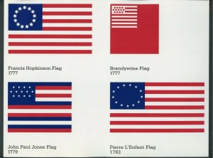 UNITED STATES SET OF 20 FLAG POSTCARDS MINT SHEETS OF FOUR AS ISSUED