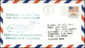 3/10/76 Douglas YC-15 Test Program Plane #1 Flight #20, Edwards, CA