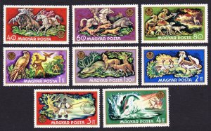 Hungary Birds Fauna Fish World Hunting Exhibition 8v 1971 MNH SC#2066-2073