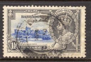 Barbados 1938 GVI Early Issue Fine Used 1.5d. 082903