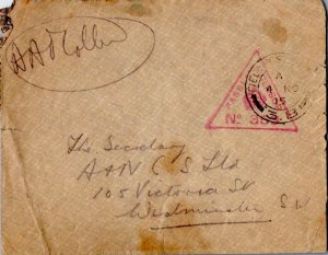 Great Britain Soldier's Free Mail 1915 Field Post Office 3.B, 3rd Guards Brig...