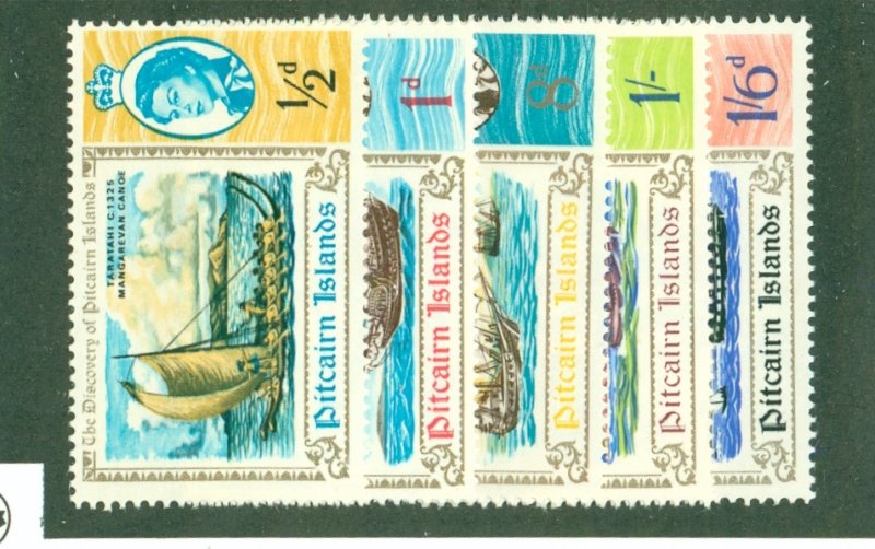 PITCAIRN ISLAND 67-71 MNH BIN $1.45