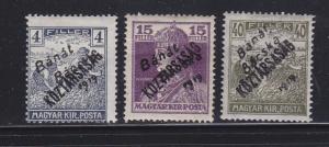 Hungary 10N25, 10N30, 10N33 MHR Serbian Occupation (A)