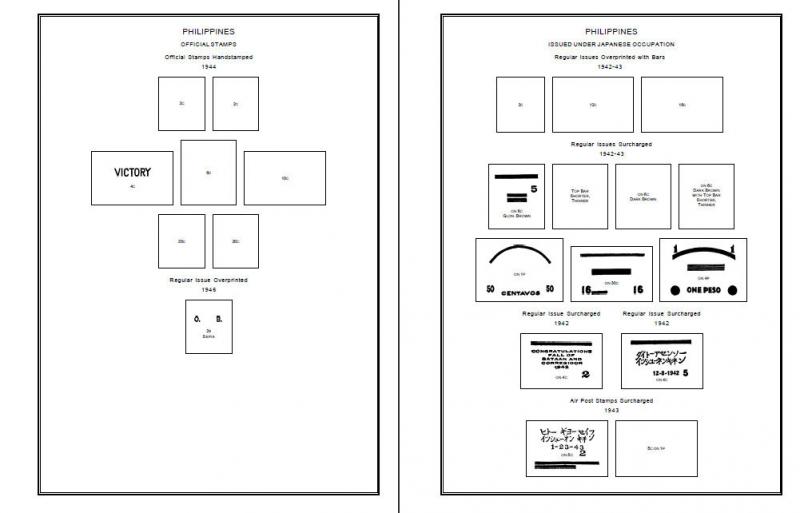 PRINTED PHILIPPINES 1854-2010 + 2011-2020 STAMP ALBUM PAGES (656 pages)