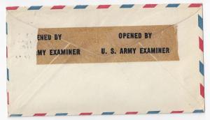 WWII Censored Cover APO 722 Edmonton Alberta Canada 1943