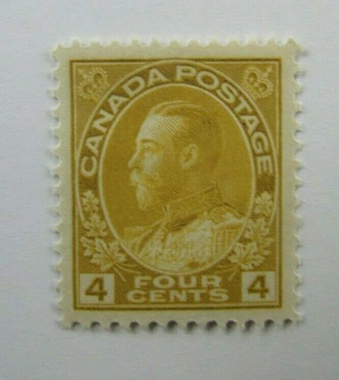 1922  Canada SC #110  KGV  MH  VF 4 cent stamp