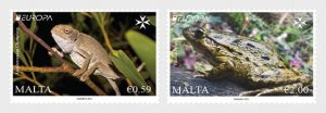 2021 Malta National Wildlife  - Europa (2) (Scott 1703-04) MNH