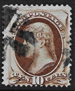 US 1873 Sc. 161 used, crossroads cancel, Cat. Val. $25.00.