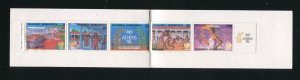 Greece 1627c 1988 Olympics Complete Booklet NMH