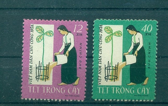 Vietnam - Sc# 188-9. 1962 Tet Tree Planting. MNH $5.00.